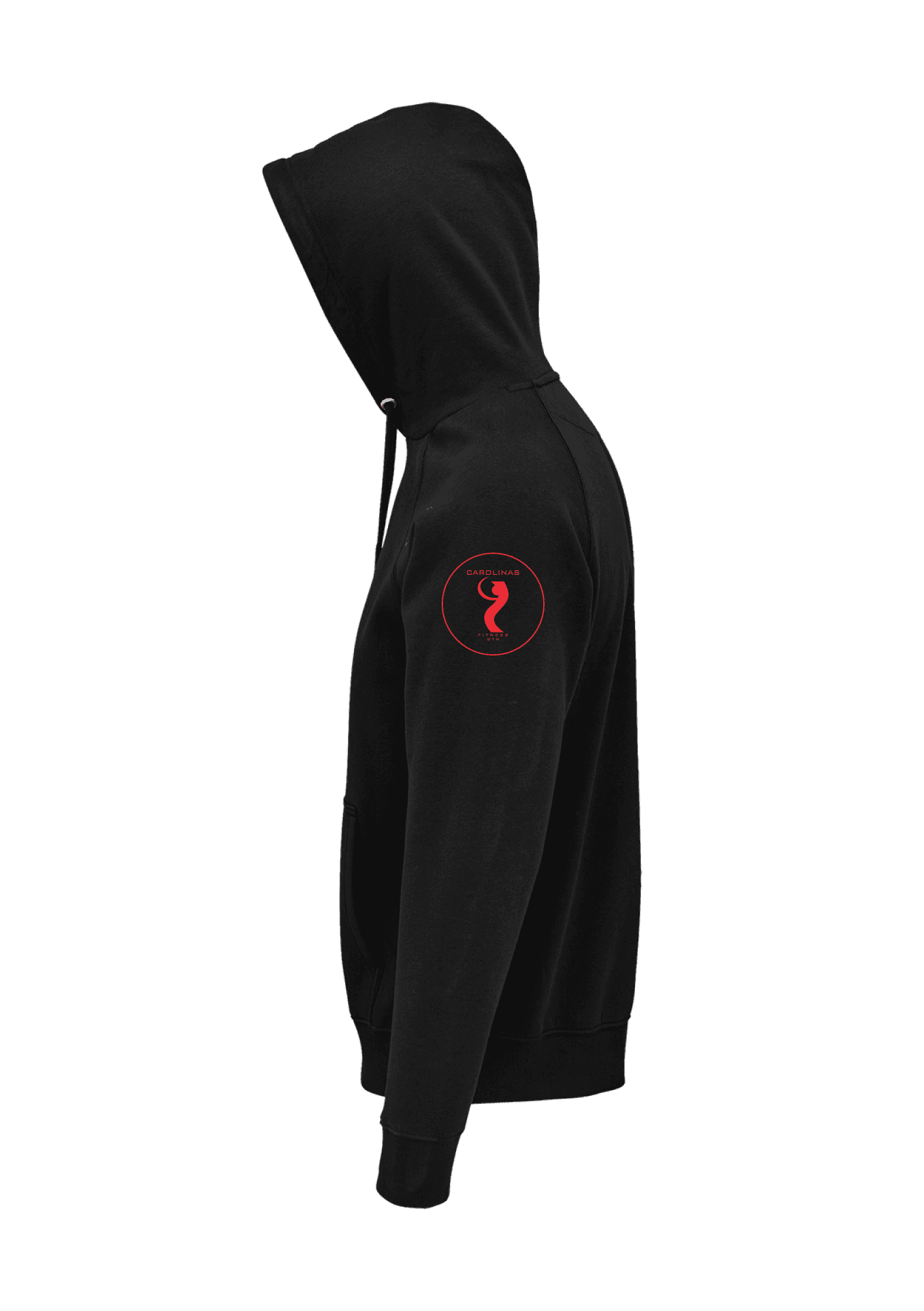 Sudadera con capucha bio negra 016 Carolinas Gym - CG16_-STELLARNOIRCOTEGAUCHE