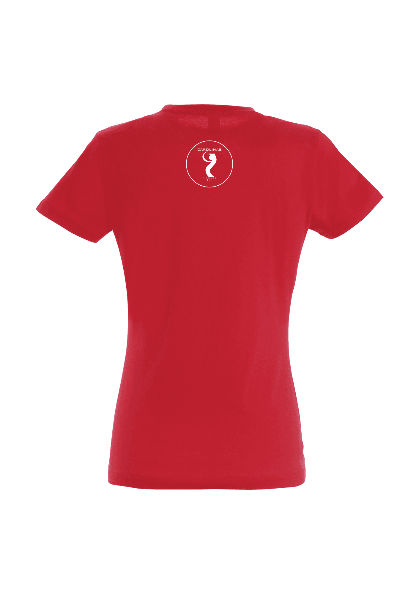 Camiseta roja para mujer 190g 027 Carolinas Gym - CG27_-IMPERIALFEMMEROUGEDOS